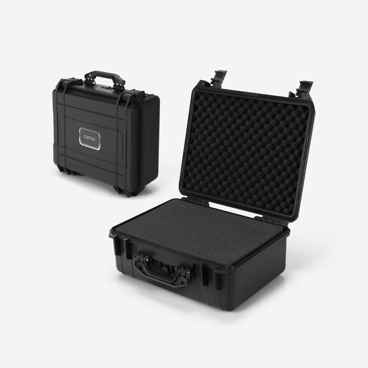 CostwayÉtui Rigide Etanche Portable Insert en Mousse Personnalisable Indice de Protection 66 pour Drones Caméras