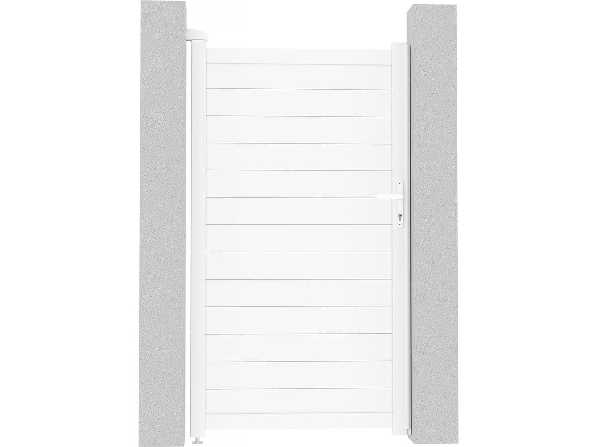 Portillon aluminium "Eric" - 101.2 x 180.9 cm - Blanc