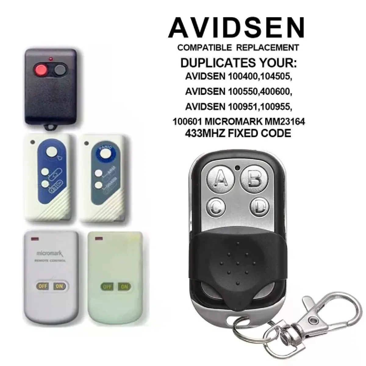 AVIDSEN Barrière de Garage - 433.92 MHz
