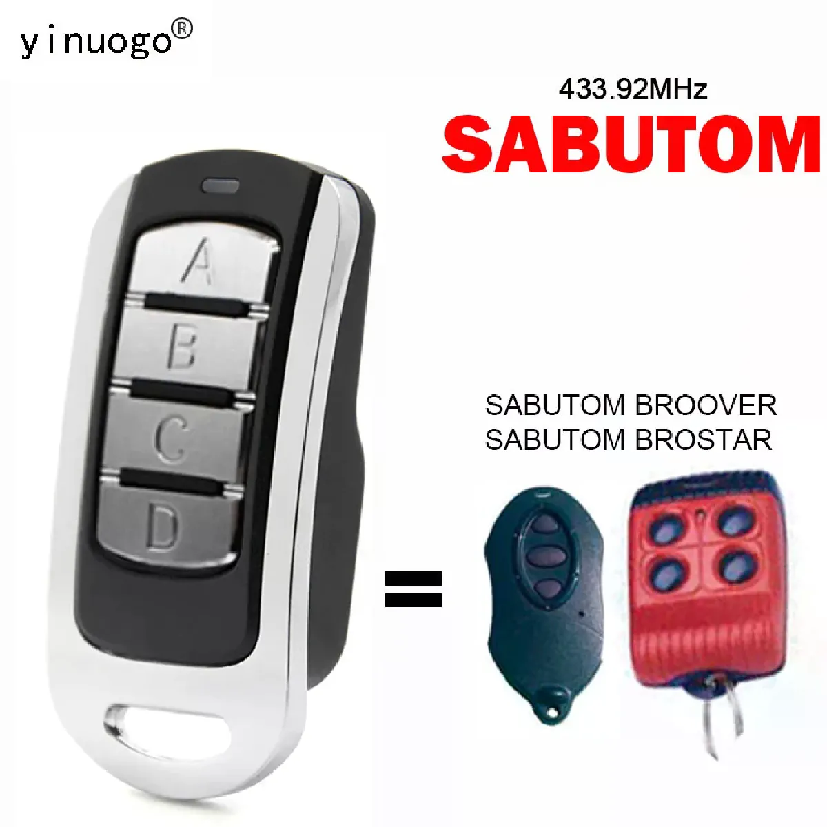 SABUTOM - Télécommande garage BROSTAR 433.92MHz